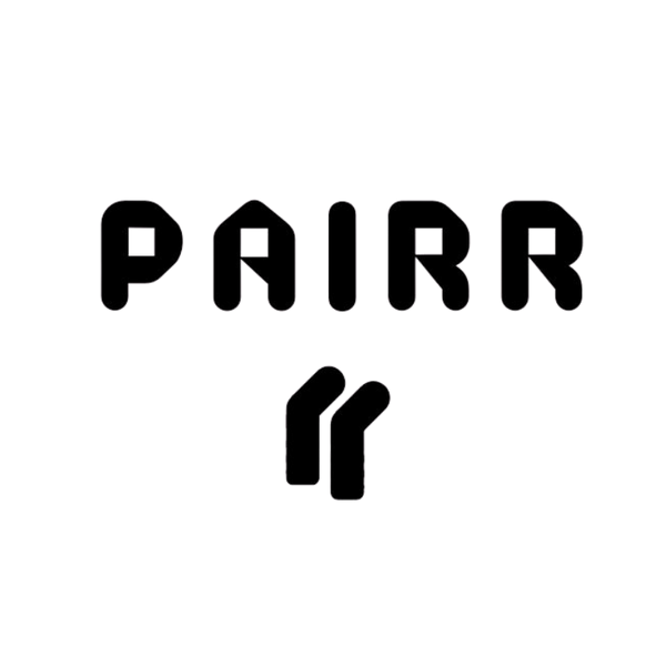 Black stylized text reading 'PAIRR' with a double-quote mark below, centered on a plain white background.