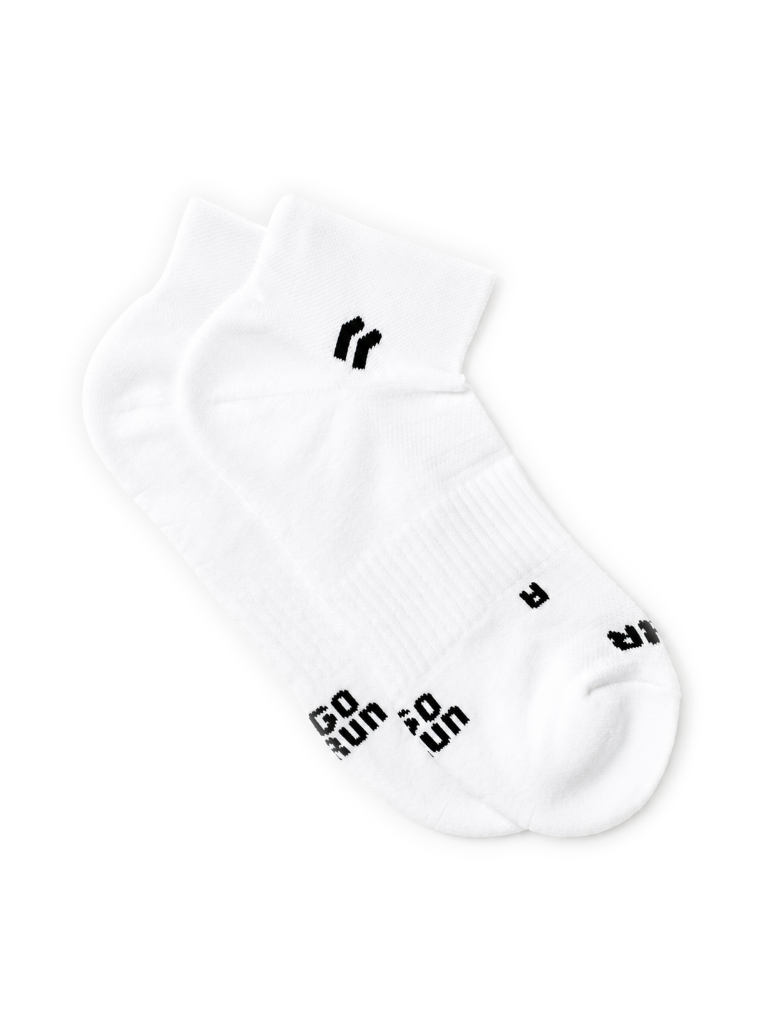 STRIDE Performance running socks in white- PAIRR Ankle length 2-pack