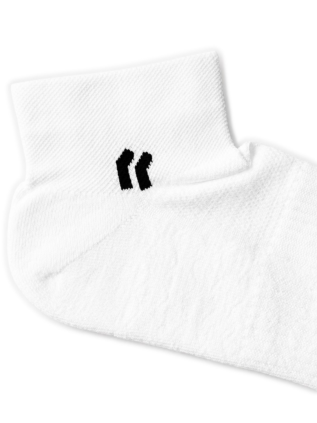 Stride PAIRR ankle performance running socks in white