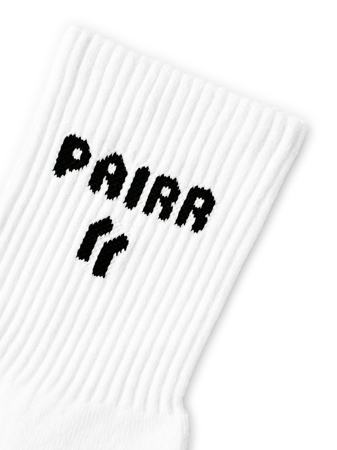 Ribbed cuff detail on PAIRR OG performance running sock
